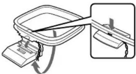 SONY DHC-EX880MD - Schließen Sie die AM-Antenne an. Die mitgelieferte AM-Antenne besteht aus den folgenden Teilen: - 2