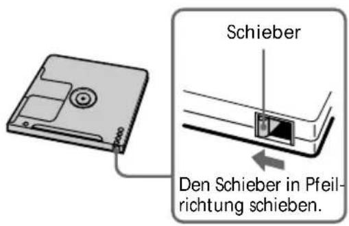 Schieber Den Schieber in Pfeil- richtung schieben.