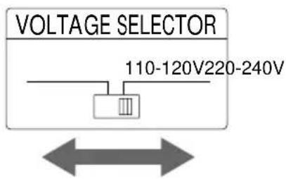 VOLTAGE SELECTOR 110-120V220-240V