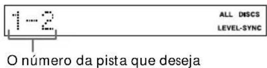 1-2 ALL DISCS LEVEL-SYNC O número da pista que deseja