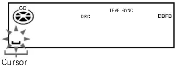 CD DISC LEVEL-SYNC DBFB Cursor