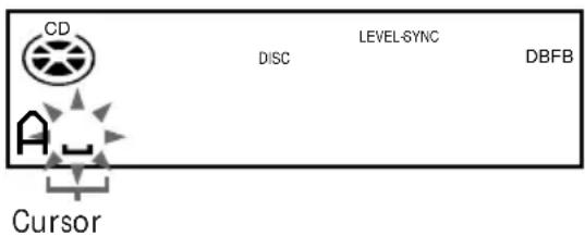 CD DISC LEVEL-SYNC DBFB Cursor