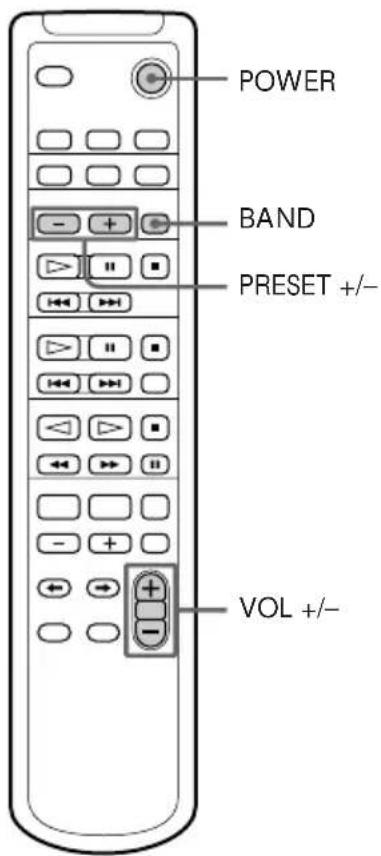 POWER BAND PRESET +/- VOL +/-