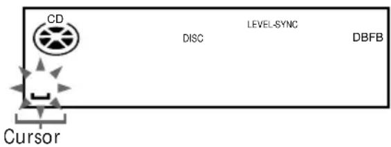 CD DISC LEVEL-SYNC DBFB Cursor