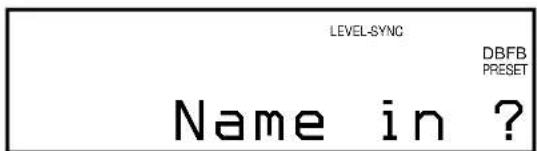 LEVEL-SYNC DBFB PRESET Name in ?