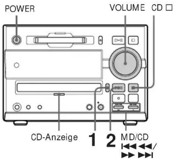 POWER VOLUME CD CD-Anzeige 1 2 MD/CD