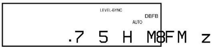LEVEL-SYNC AUTO DBFB .7 5 H M8FM z