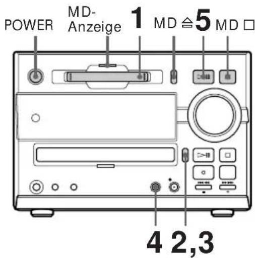 POWER MD-Anzeige 1 MD ≦5 MD □ 4 2,3