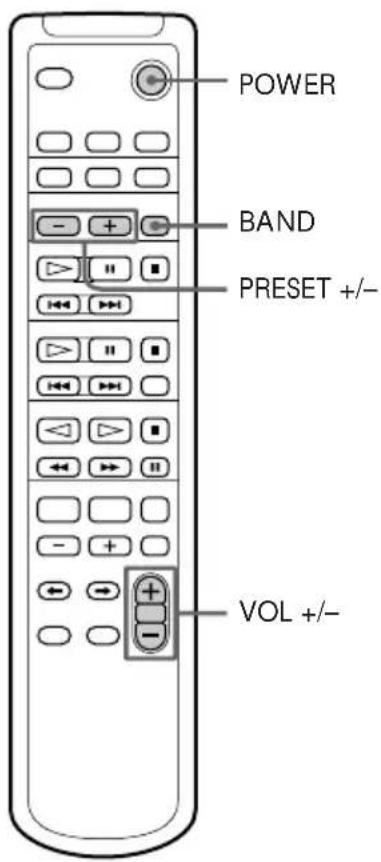 POWER BAND PRESET +/- VOL +/-