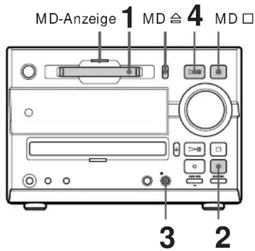 MD-Anzeige 1 MD ≦ 4 MD □ 3 2
