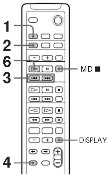 SONY DHC0-MD313 - Muziekstukken op een MD programmeren - 1