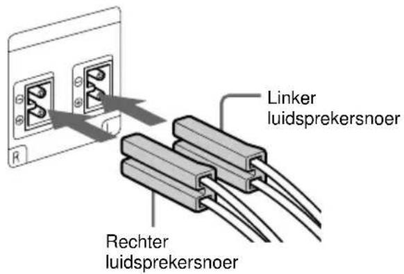 Linker luidsprekersnoer Rechter luidsprekersnoer