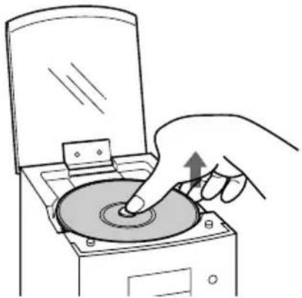 SONY CM-ED1 - So nehmen Sie die CD heraus - 1