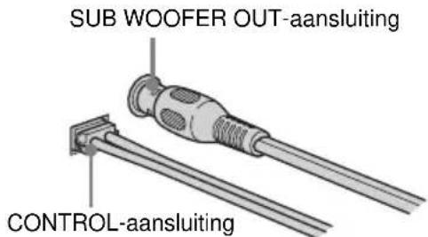 SUB WOOFER OUT-aansluiting CONTROL-aansluiting