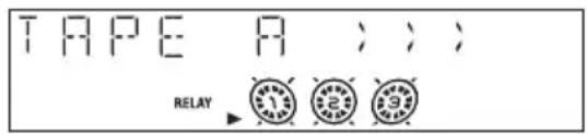 TAPE A : : : RELAY 11 2 3