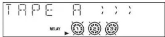 TAPE A : : : RELAY 1 2 3