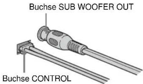 Buchse SUB WOOFER OUT Buchse CONTROL