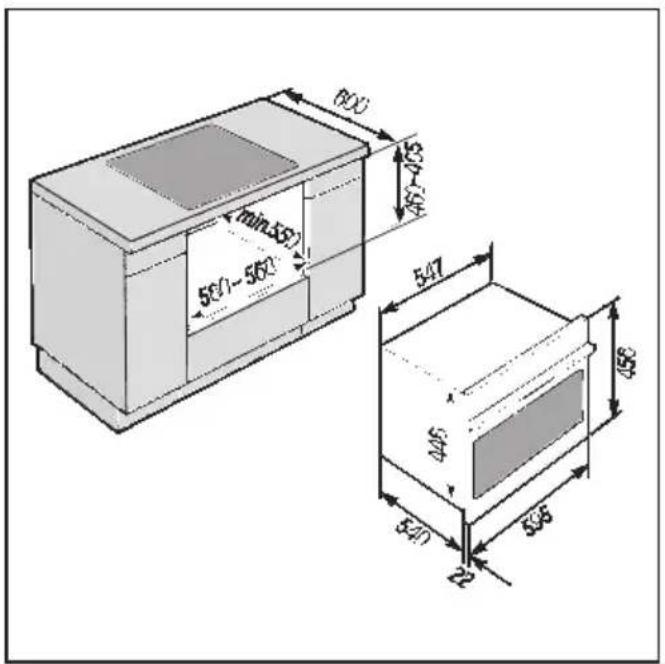 MIELE H 177 MB - Einbaumaße - 3