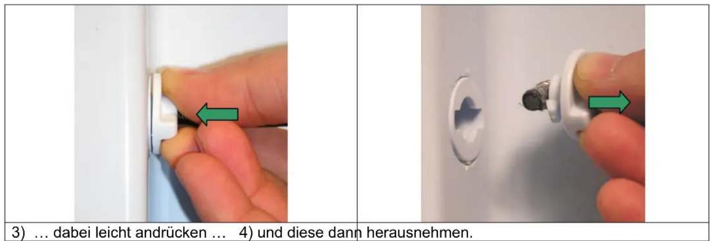 SMEG LBB14B - Entfernen der Gummibänder Zubehörfach - 2
