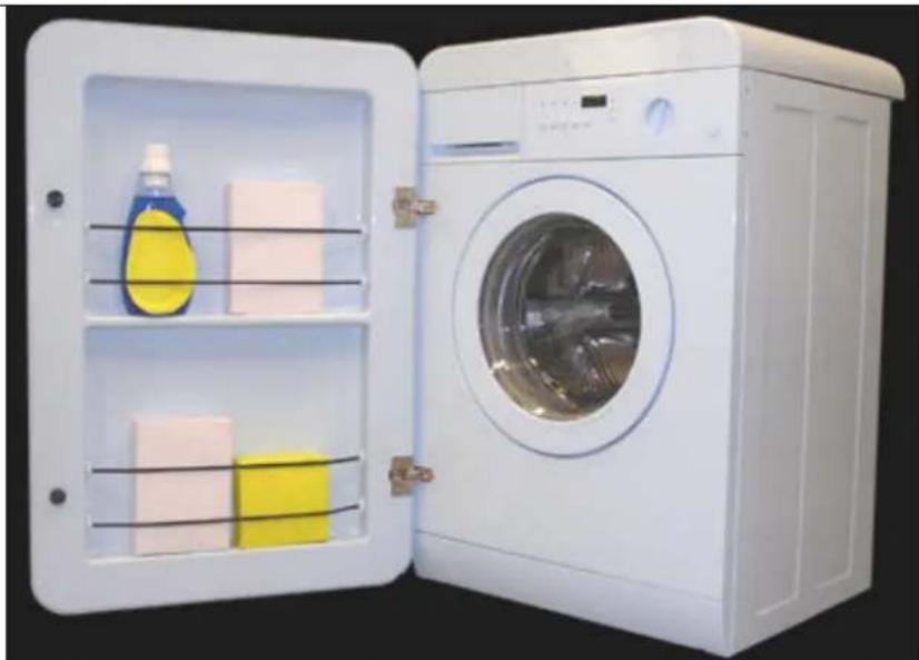 SMEG LBB14B - Gebrauch der Gummibänder Zubehörfach - 1