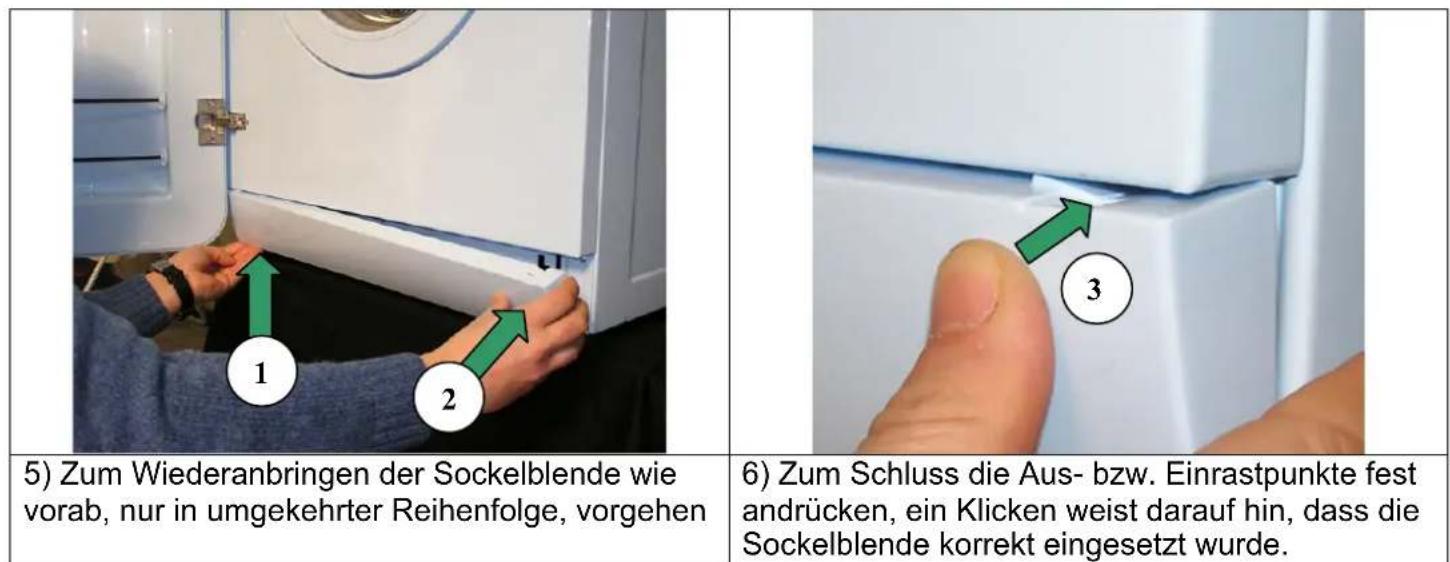 SMEG LBB14B - Entfernen der Sockelblende - 3