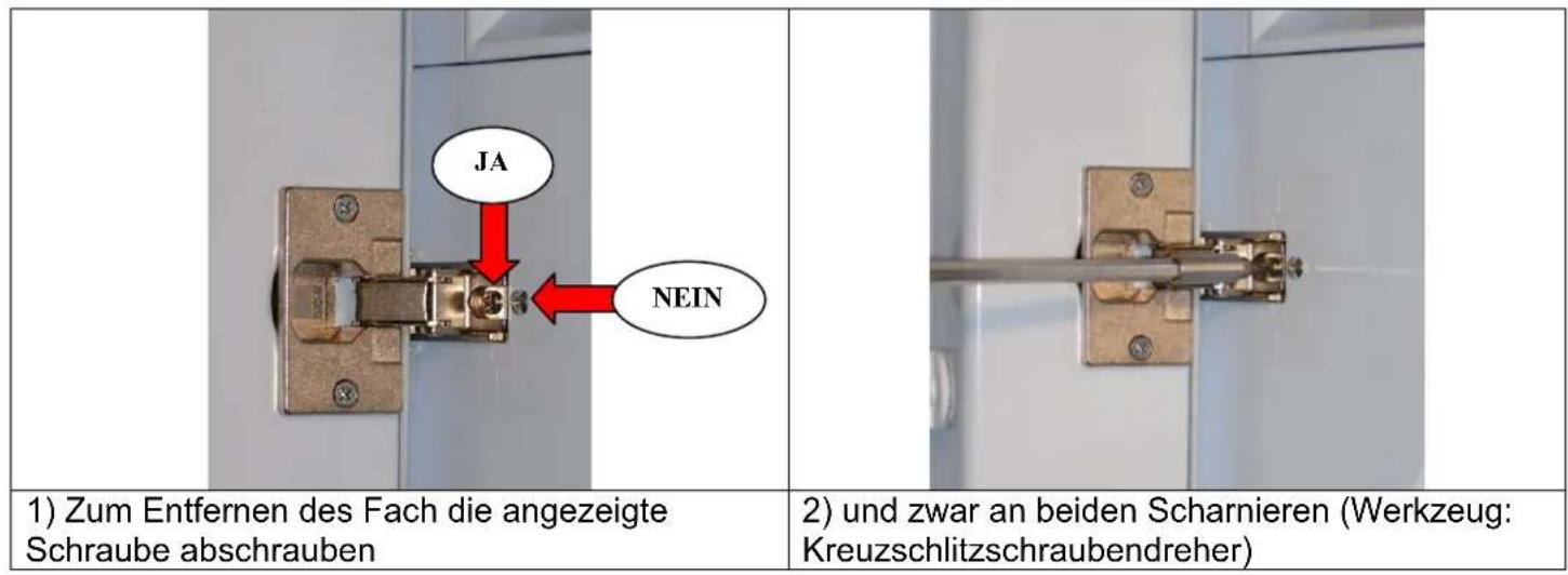 SMEG LBB14B - Entfernen des Zubehörfachs - 1