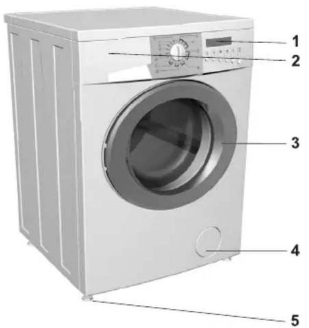 SMEG LB107 - Beschreibung der Waschmaschine - 1