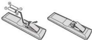 PIONEER XN-P02 - Einlegen der Batterien - 1