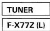 PIONEER F-X77Z - ZUR BEACHTUNG: - 1