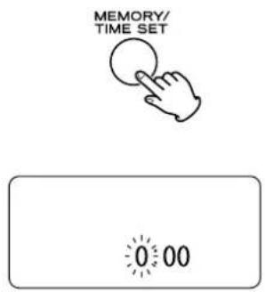 MEMORY/ TIME SET 0:00