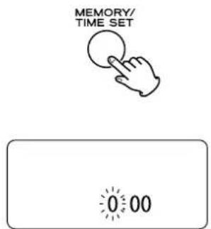 MEMORY/ TIME SET 0:00