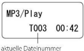 MP3/Play T003 00:42 aktuelle Dateinummer
