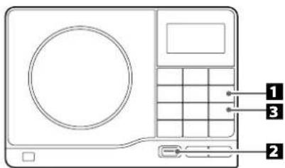 Diagram of a portable air conditioner front panel with labeled buttons and grid layout