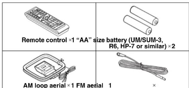 SHARP CD-MPX500H - Accessories - 1