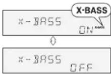 SHARP CD-MPX500H - ■ Bass Control (X-BASS) - 2