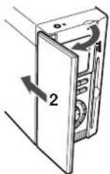 AIWA XR-MS5 - Opening the front cover - 1