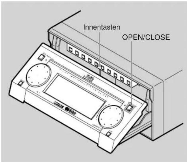JVC UX-G6R - Bedienen der Gleitblende - 1