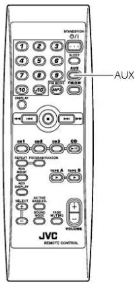 STANDARD OFF 1 2 3 4 5 6 7 8 9 10 10 DISPLAY on1 on2 on3 CD REPEAT PROCESERATION SELECT ADDUCE SELECT ADDUCE SELECT ADDUCE SELECT ADDUCE VOLUME JVC REMOTE CONTROL
