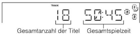 TRACK 18 Gesamtanzahl der Titel 50:45 Gesamtspielzeit