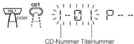 CD1 oder CD-Nummer Titelnummer
