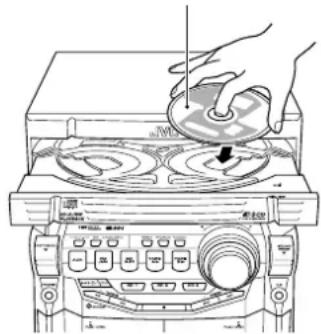 JVC CA-MXKB4 - Einlegen von CDs - 1