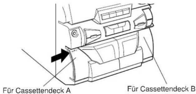 Für Cassettendeck A Für Cassettendeck B