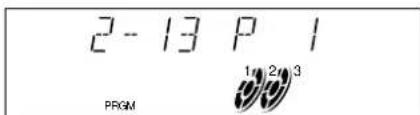 2 - 13 P 1 PRGM 1 2 3