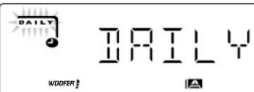 JVC CA-MXGA77 - Drücken Sie die Taste CLOCK/TIMER mehrfach hintereinander, bis „DAILY“ im Display angezeigt wird. - 2