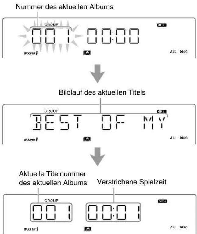 JVC CA-MXGT88 - Bei MP3-Discs: - 1