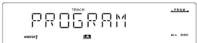 TRACK PROGRAM PROG. WOOFER! ALL DISC