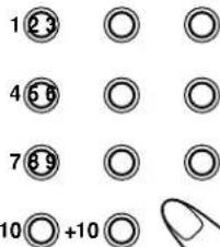 1②3 4⑤6 7⑧9 10①+10