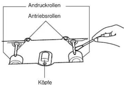 Andruckrollen Antriebsrollen Köpfe