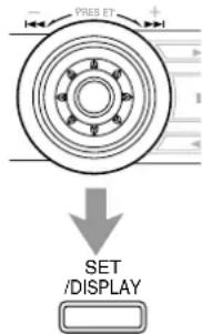 PRES ET SET /DISPLAY