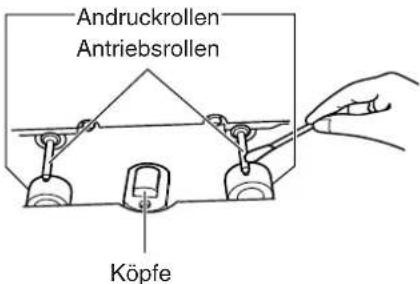 Andruckrollen Antriebsrollen Köpfe